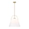 Z-Lite Z-Studio Pendant, 1-Light, 18 In.W x 18 In.H, Heritage Brass/Ivory 743P18-HBR - alternate 1